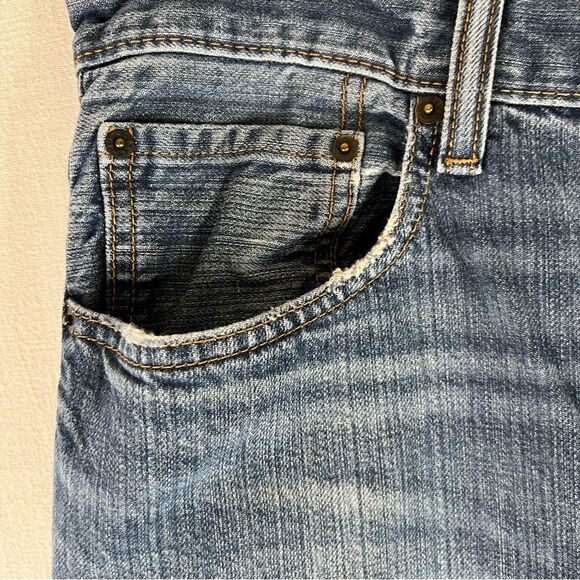 Levi's Jeans Mens Blue Denim 550 Relaxed Fit Straight Leg 5 Pockets Cotton 34x34 - Picture 13 of 16